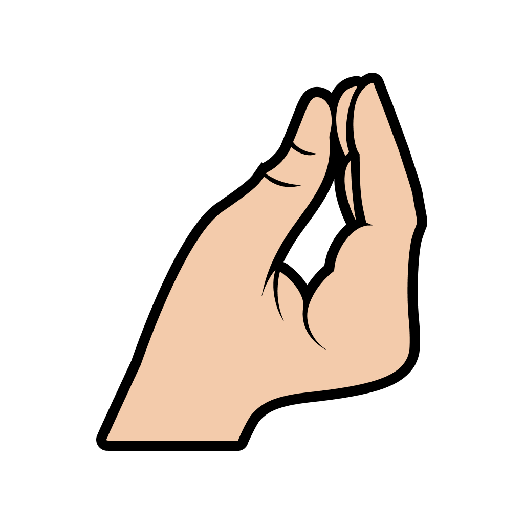 Such Fine Works Logo - a hand gesture indicating something small or delicate